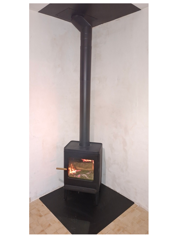 poêle à bûche RAVELLI THOR JOTUL plaque de sol plaque de plafond